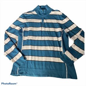 Blue and White Striped Charter Club Sweater